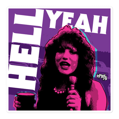 "HELL YEAH" stickers