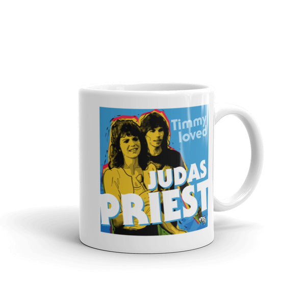 "Timmy Loved Judas Priest" coffee mug